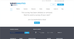 Desktop Screenshot of pain.surveyanalytics.com