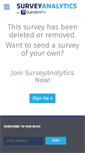 Mobile Screenshot of pain.surveyanalytics.com