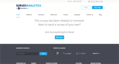 Desktop Screenshot of msa1.surveyanalytics.com