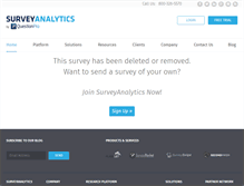 Tablet Screenshot of msa1.surveyanalytics.com