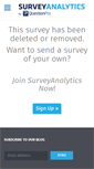 Mobile Screenshot of letsmovemuseumsandgardens.surveyanalytics.com